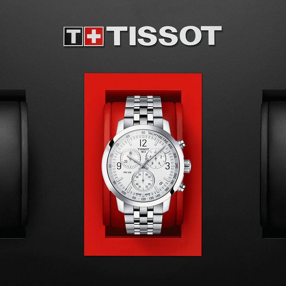 TISSOT 天梭 T-Sport系列 PRC200 競速三眼計時腕錶 T1144171103700