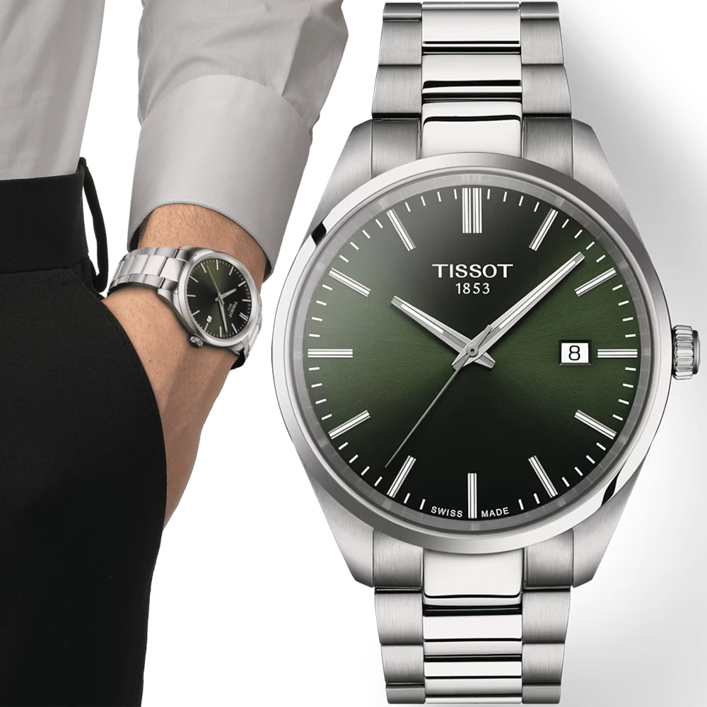 TISSOT 天梭 PR100 簡約紳士手錶-40mm T1504101109100