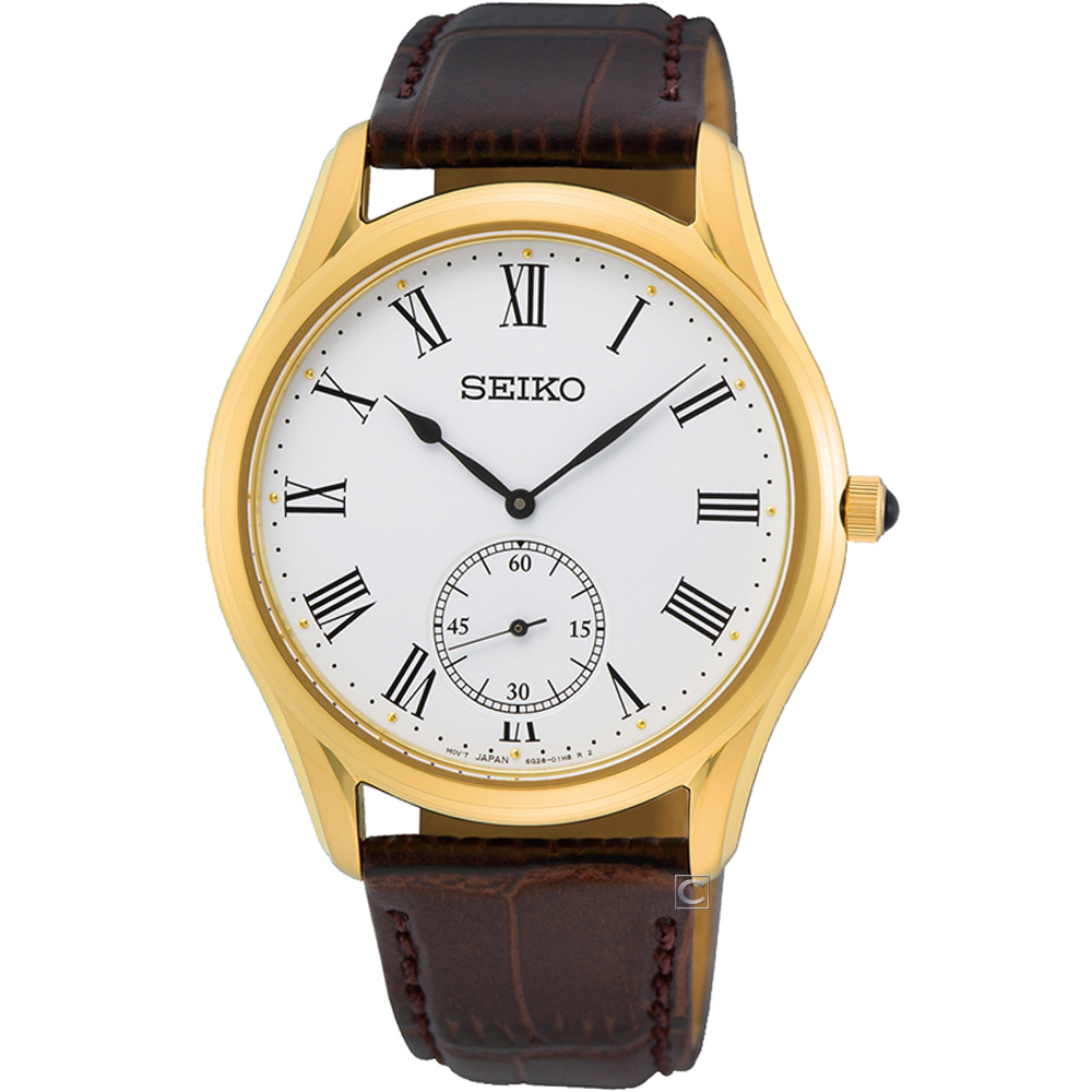 SEIKO 精工 經典商務紳士腕錶6G28-01A0G(SRK050P1)