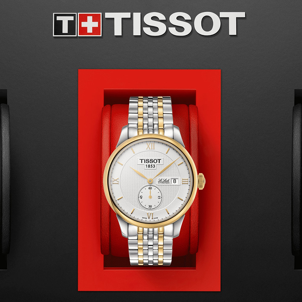 TISSOT 天梭 Le Locle 立洛克小秒針機械錶 TT0064282203801-雙色版