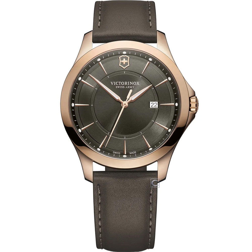 Victorinox Alliance 經典正裝時尚紳士腕錶-VISA-241908