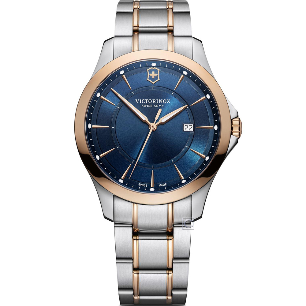 Victorinox Alliance 經典正裝時尚紳士腕錶-VISA-241911