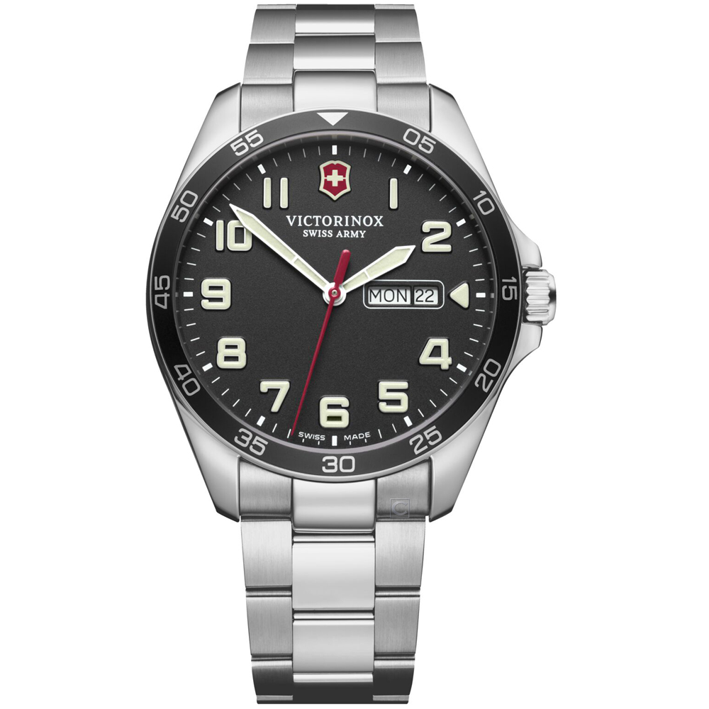 VICTORINOX SWISS ARMY瑞士維氏Fieldforce時尚手錶 VISA-241849 黑