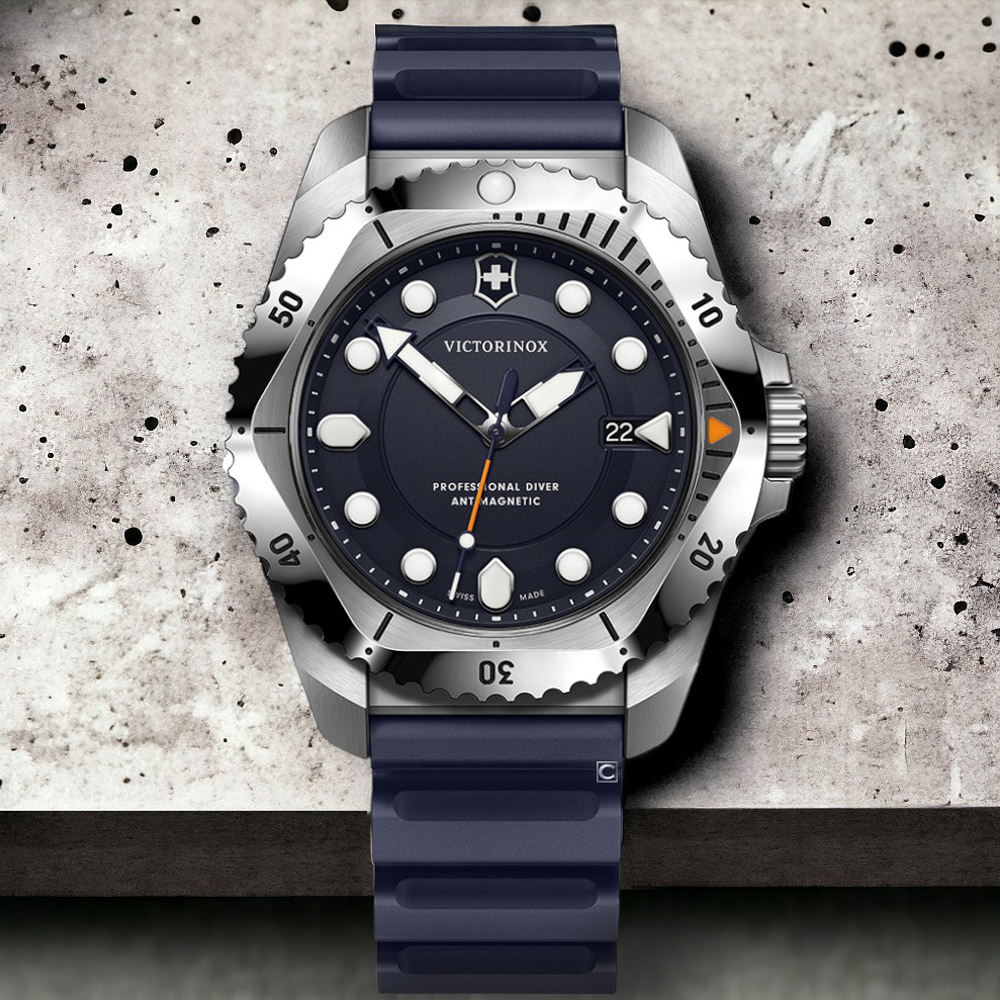 VICTORINOX 瑞士維氏 DIVE PRO 300米潛水錶 男錶 腕錶 手錶 黑色-VISA-241991