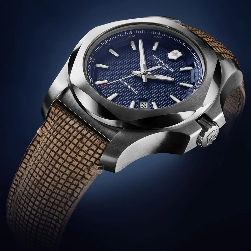 Victorinox 瑞士維氏 I.N.O.X.Mechanical 機械錶 男錶 手錶 棕色-VISA-241834 藍色