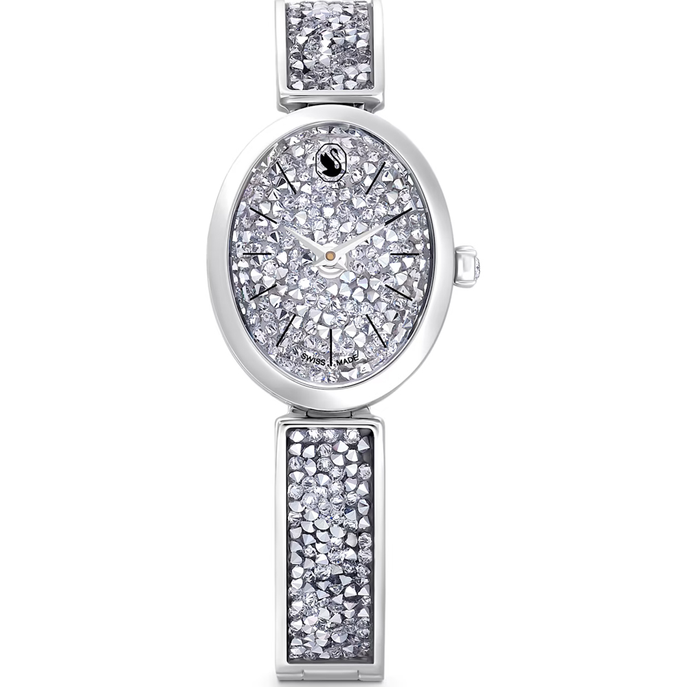 SWAROVSKI 施華洛世奇 Crystal Rock Oval 手錶/29x26mm(5656881)