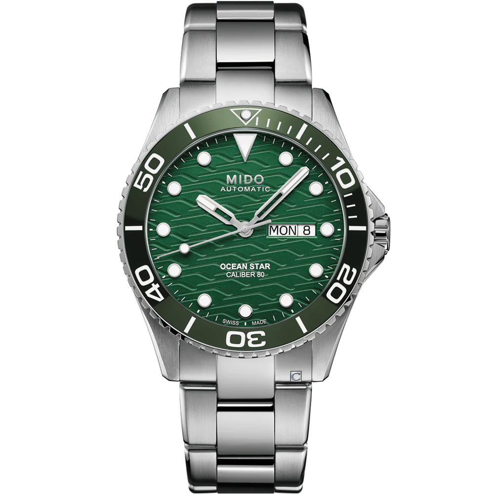 MIDO 美度 Ocean Star海洋之星 廣告款陶瓷200米潛水錶(M0424301109100)