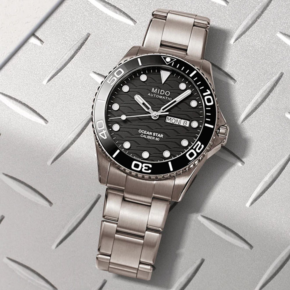 MIDO美度 OCEAN STAR 200C海洋之星 陶瓷錶圈 鈦金屬潛水機械腕錶 42.5mm/M0424304405100