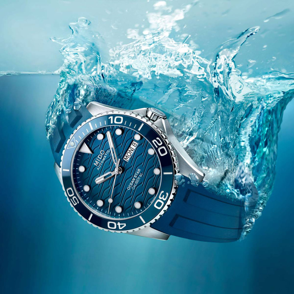 MIDO 美度 Ocean Star 200C 海洋之星陶瓷圈潛水機械錶-藍/42.5mm M0424301704100