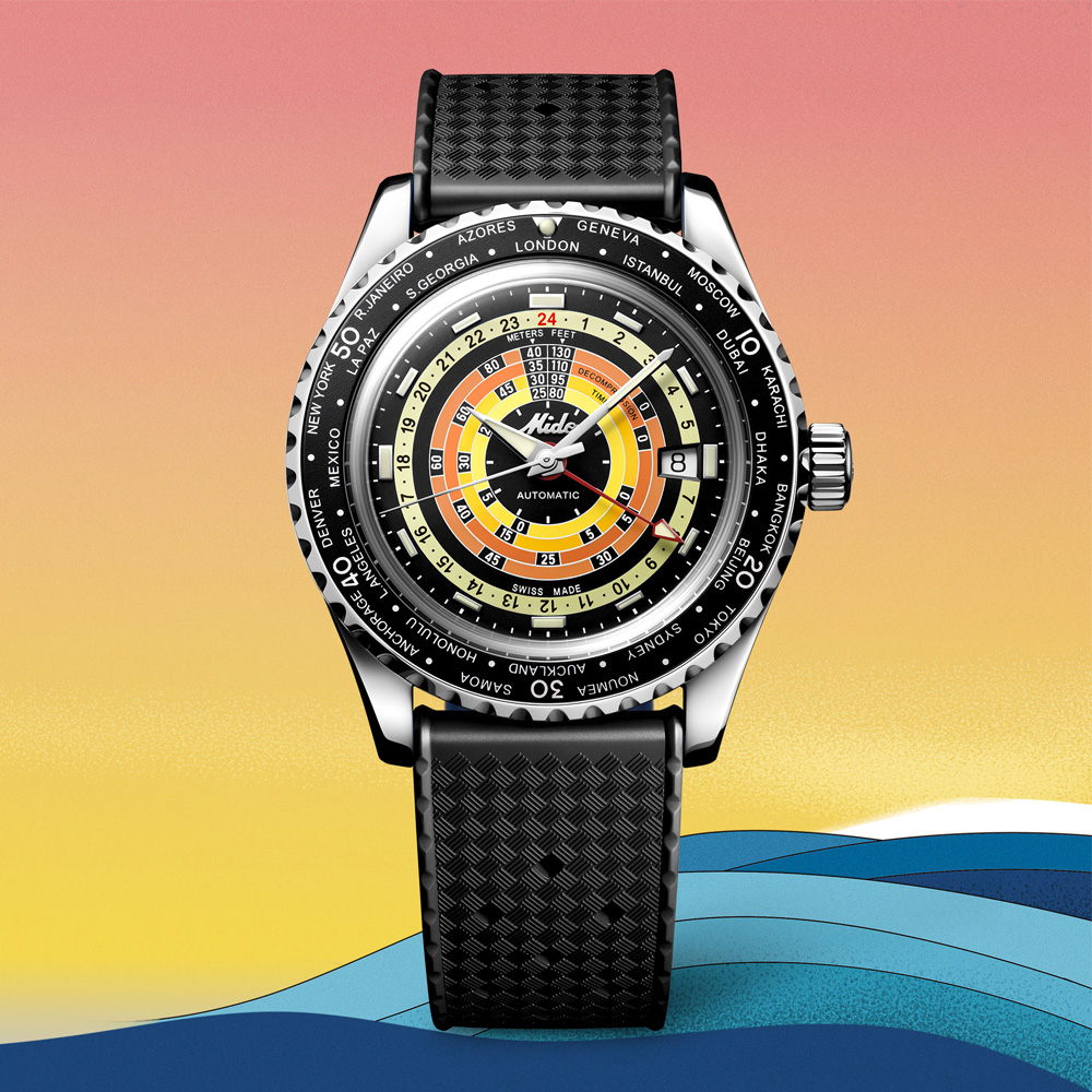 MIDO美度 OCEAN STAR 海洋之星 彩虹圈 復古特別版 潛水機械腕錶 40.5mm / M0268291705100
