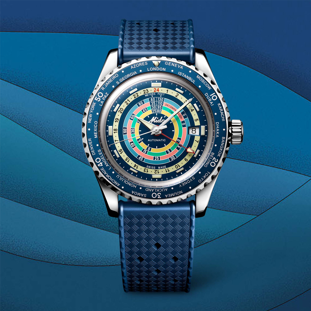 MIDO美度 OCEAN STAR 海洋之星 彩虹圈 復古特別版 潛水機械腕錶 40.5mm / M0268291704100