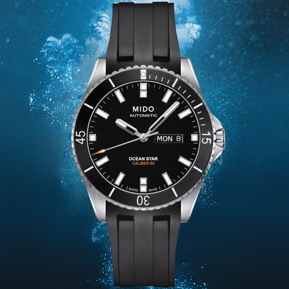 MIDO美度 OCEAN STAR 海洋之星 200米 潛水機械腕錶 42.5mm / M0264301705100