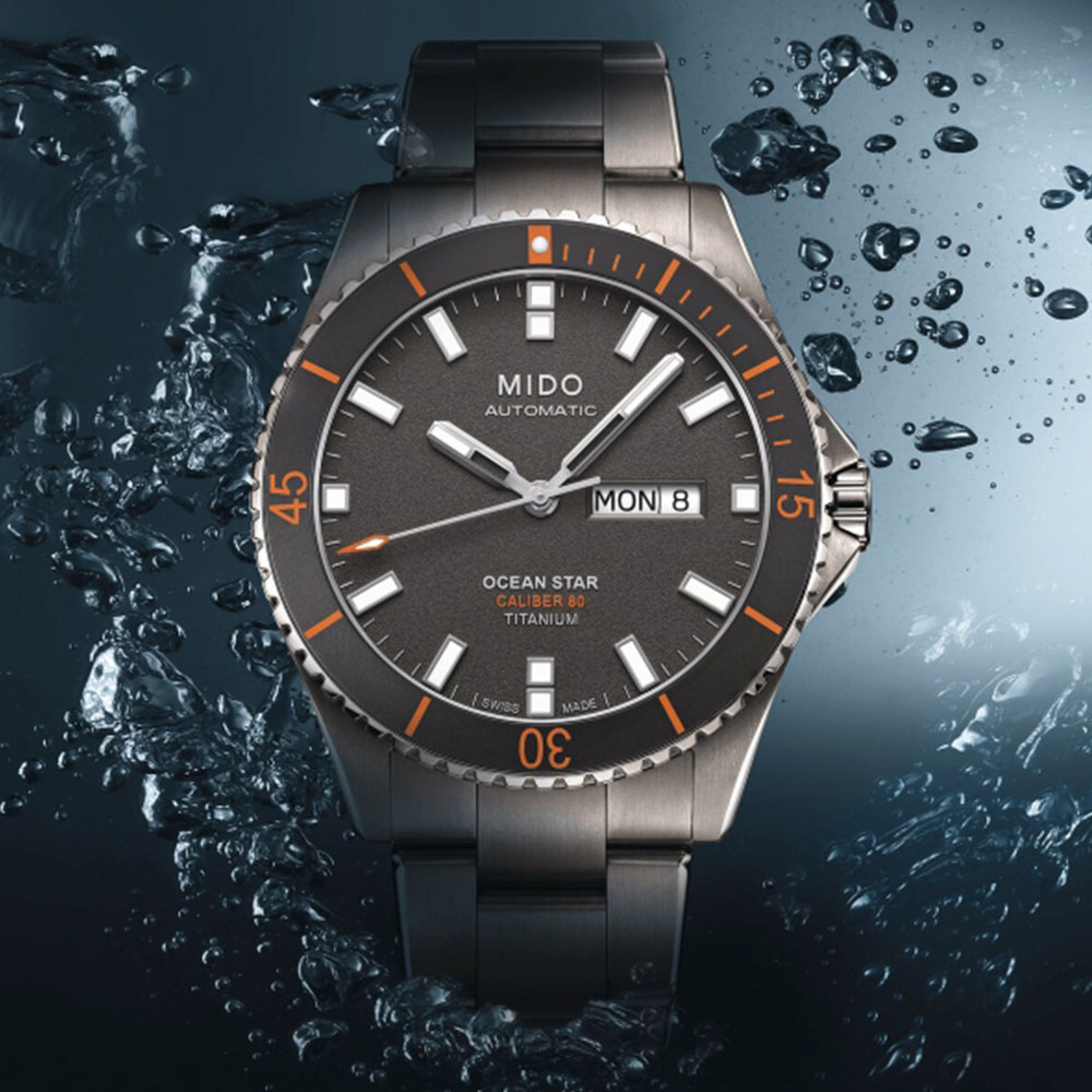 MIDO美度 OCEAN STAR 海洋之星 200米 鈦金屬 潛水機械腕錶 42.5mm /M0264304406100