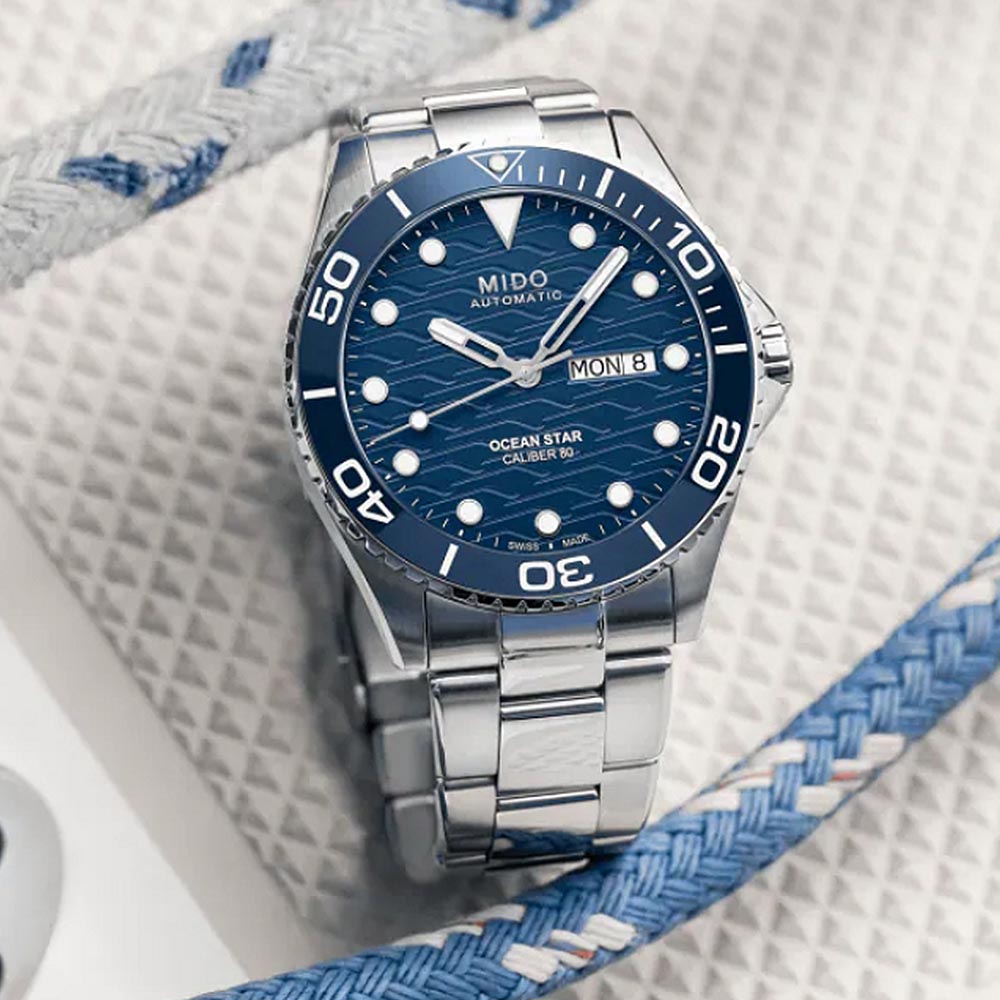 MIDO美度 OCEAN STAR 海洋之星 200米 陶瓷圈 潛水機械腕錶 42.5mm / M0424301104100