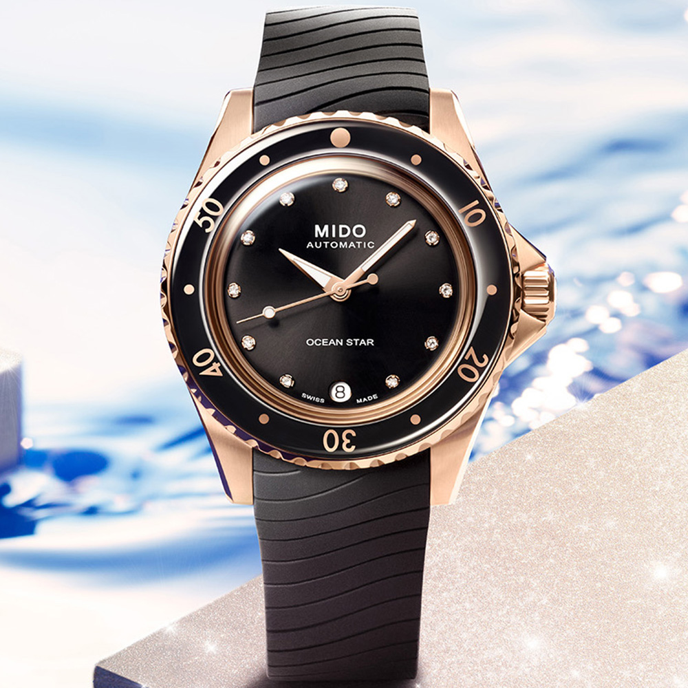 MIDO美度 OCEAN STAR 海洋之星 60年代 復古真鑽 潛水機械腕錶 36.5mm / M0262073705600