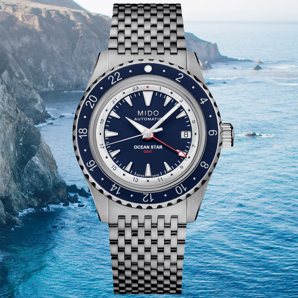 MIDO美度 OCEAN STAR 海洋之星 GMT 潛水機械腕錶 40.5mm / M0268291804100