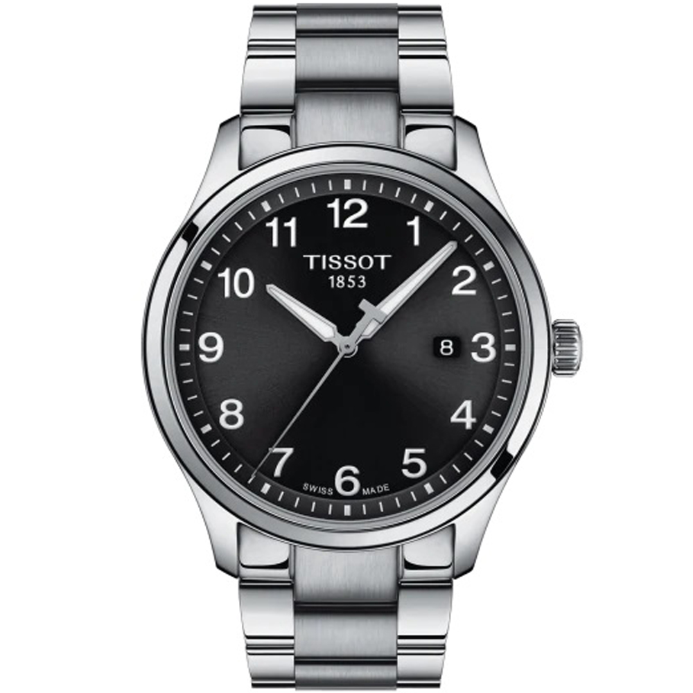 TISSOT 天梭 GENT XL CLASSIC 經典紳士腕錶/黑/42mm/T1164101105700