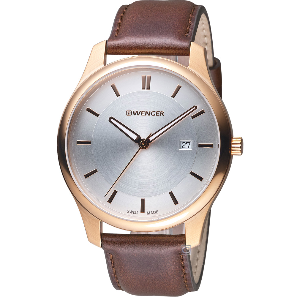 瑞士錶 WENGER City 城市系列 經典簡約紳士腕錶 01.1441.107