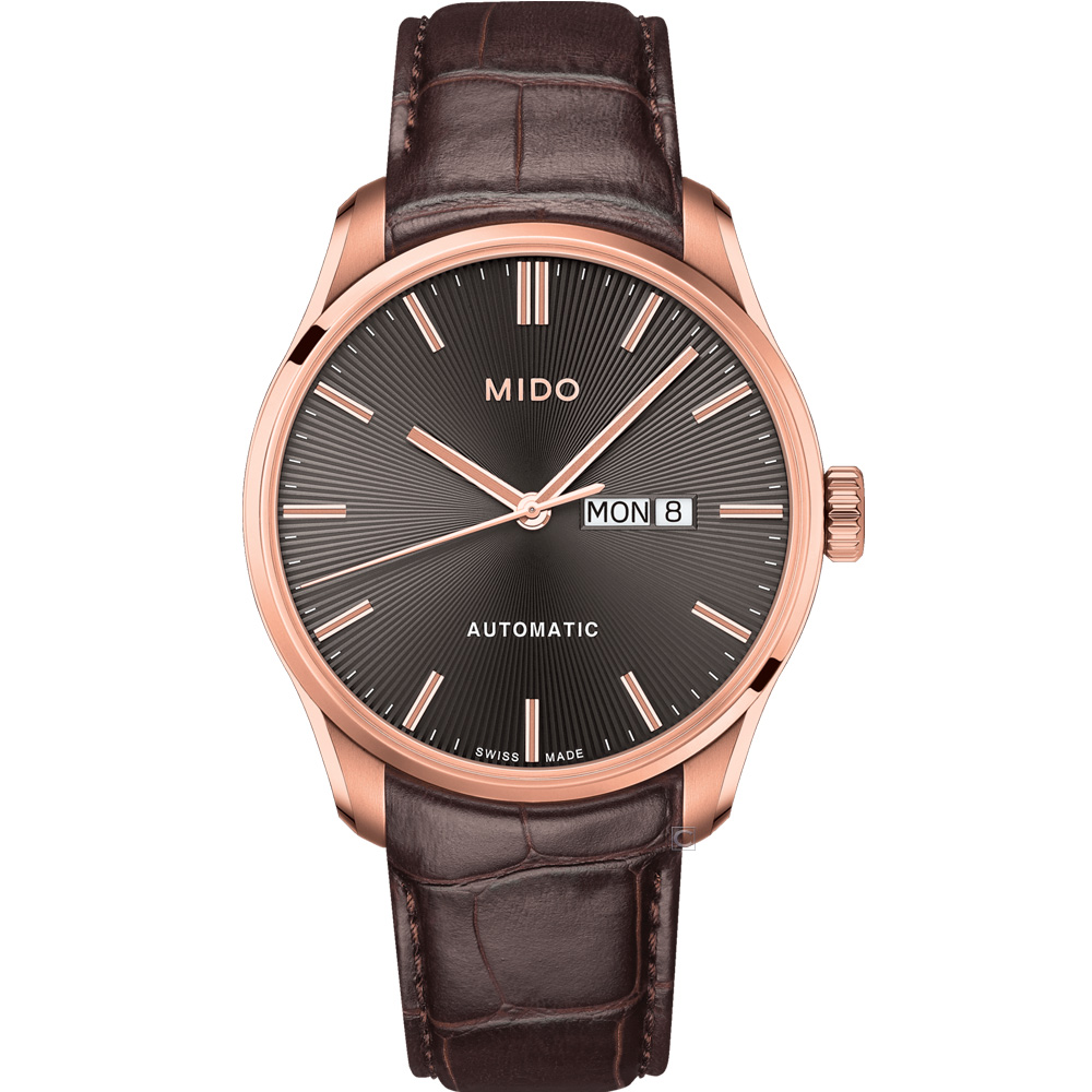 MIDO 美度錶 Belluna Gent 時尚紳士80小時機械錶-M0246303606100/咖啡色42.5mm