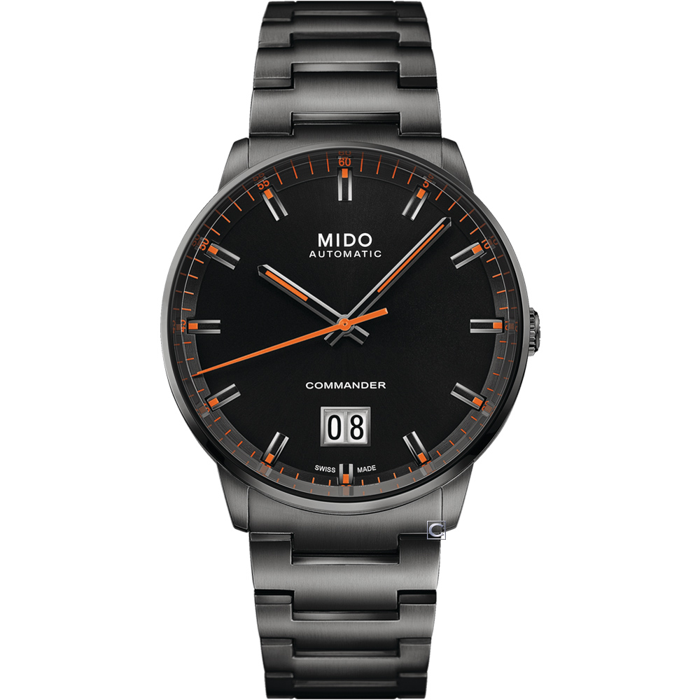 MIDO 美度 COMMANDER 香榭系列大日期機械錶-M0216263305100/42mm