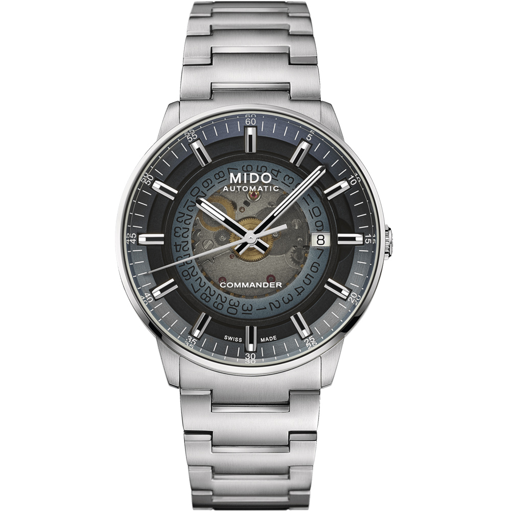MIDO 美度錶 Commander Gradient指揮官系列 單寧漸層機械腕錶-M0214071141101