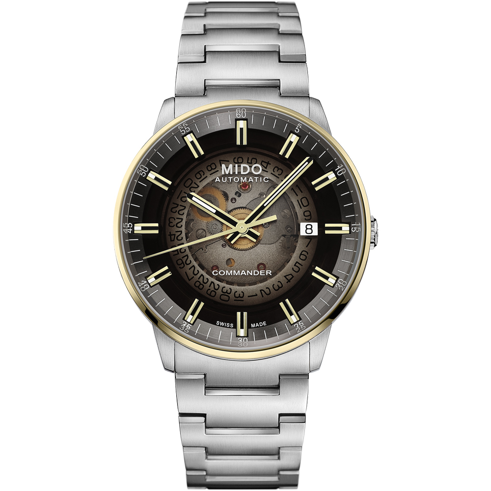 MIDO 美度錶 官方授權 Commander Gradient 指揮官系列 煙燻漸層機械腕錶(M0214072141100)/40mm
