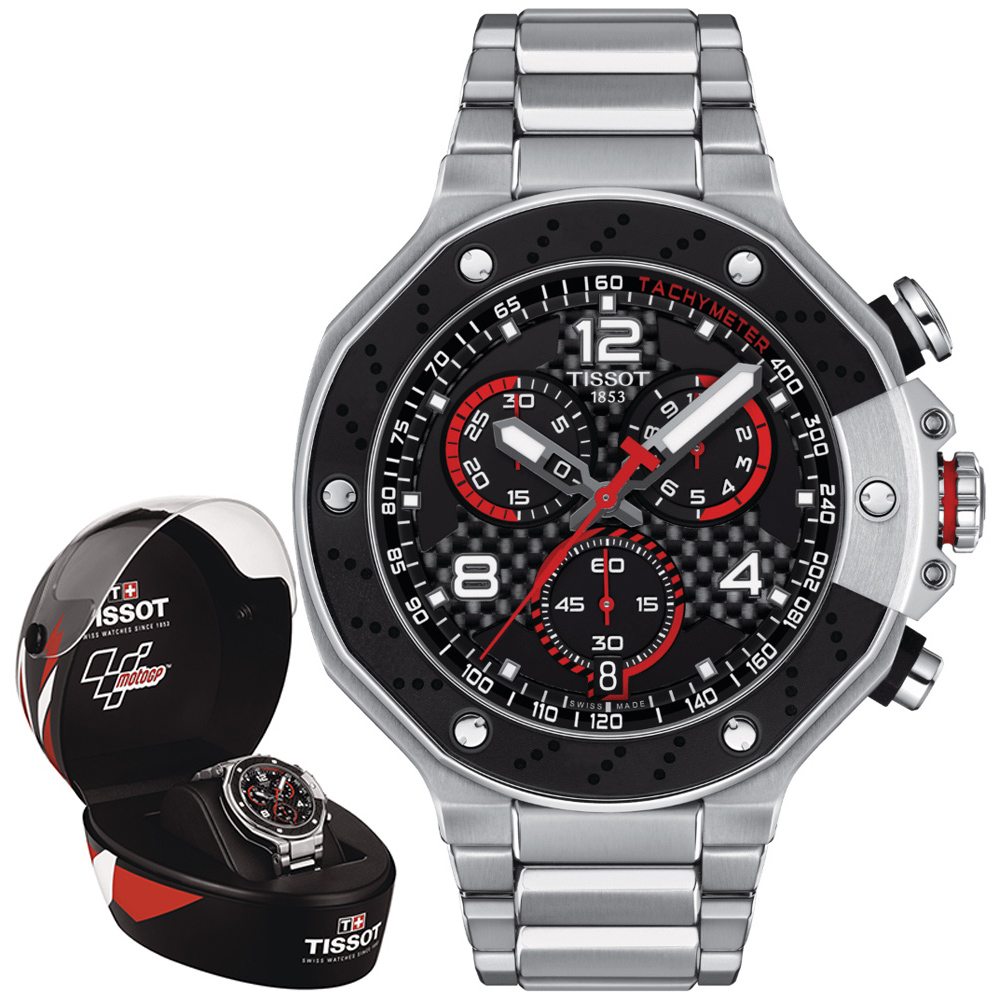 TISSOT天梭 T-RACE【限量】MoToGP計時腕錶 45mm/T1414171105700