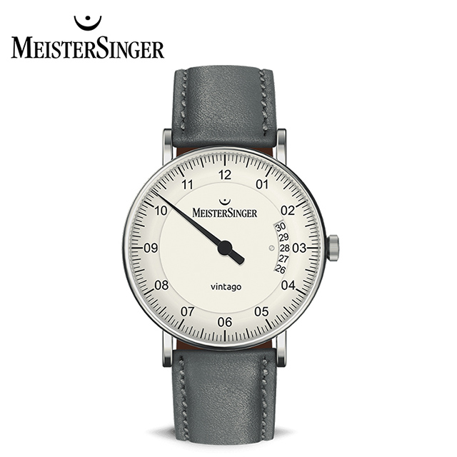 【MeisterSinger 明斯特單指針】VT901 文塔高 復古文青日期窗 自動上鍊 38mm