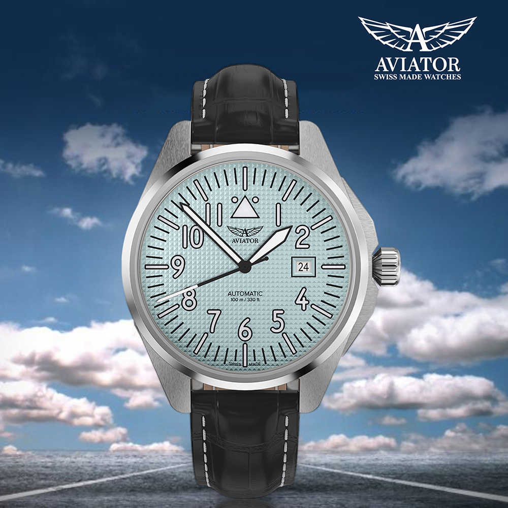 AVIATOR 飛行員 AIRACOBRA P43 飛行風格 機械錶 男錶 手錶-V.3.39.0.337.4