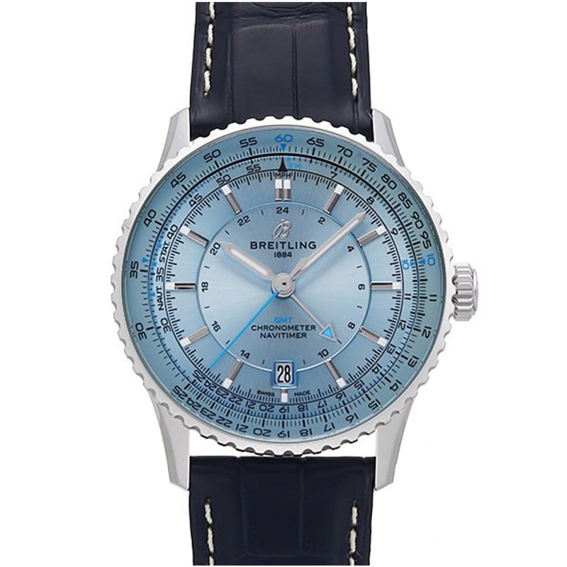 BREITLING 百年靈NAVITIMER CHRONOGRAPH GMT航空皮帶腕錶(A32310171C1P1)x41mm