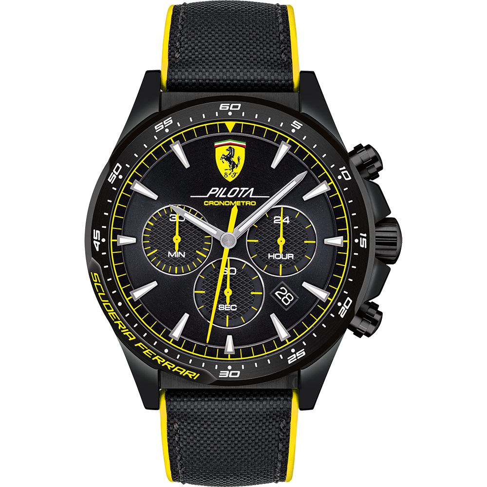 Scuderia Ferrari 法拉利 Pilota 賽車手計時錶(FA0830622)