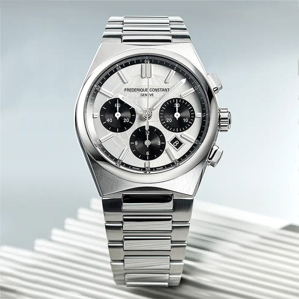 CONSTANT 康斯登 Highlife 限量熊貓錶 三眼計時自動機械錶 套錶-41mm(FC-391SB4NH6B)