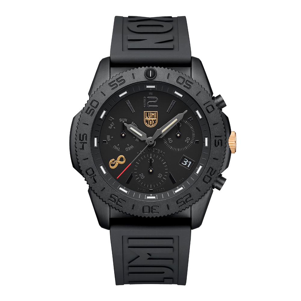 LUMINOX 雷明時Pacific Diver Chrono蛇年限量紀念雙曆計時腕錶44mm / 3141BO-SNAK-N