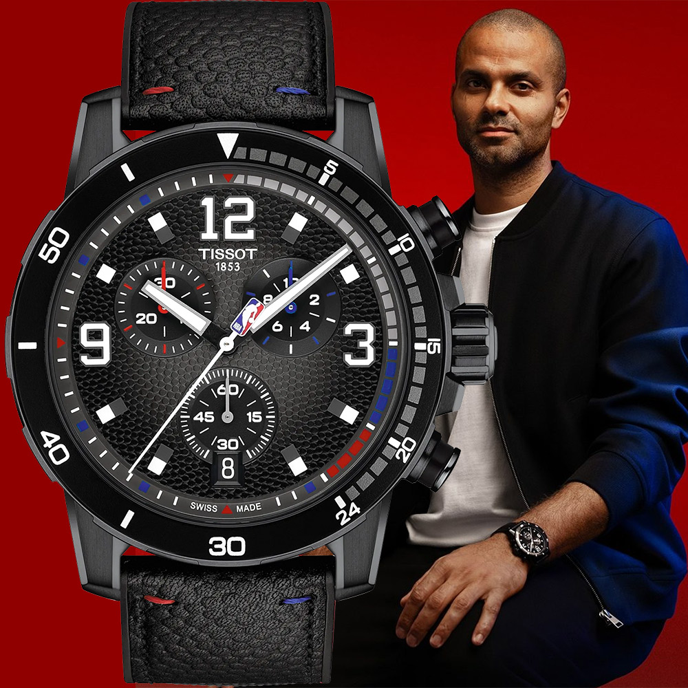 TISSOT 天梭 Supersport NBA特別款 籃球計時手錶-45.5mm T1256173706700