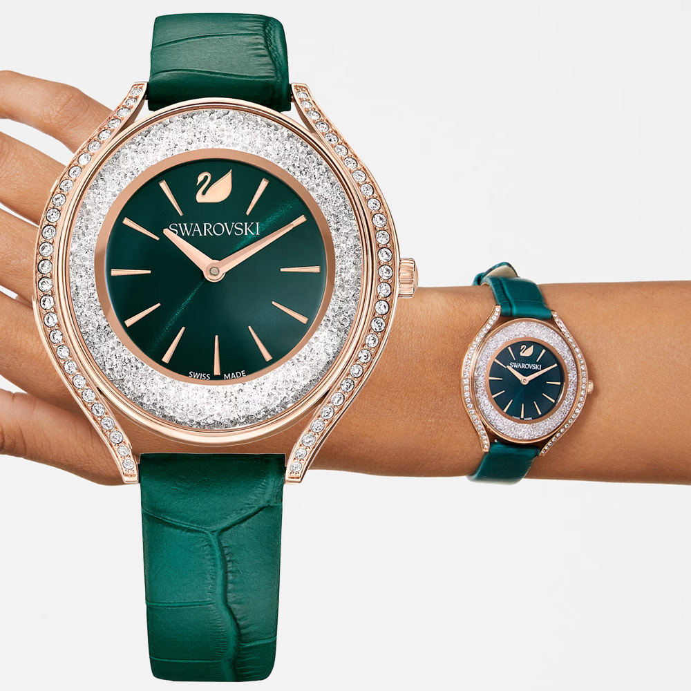 SWAROVSKI 施華洛世奇 Crystalline Aura 奢華水晶女錶 手錶-35.5mm 5644078