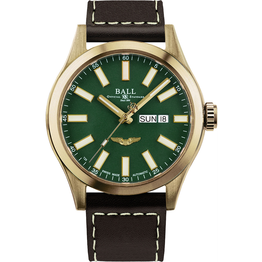 BALL 波爾 Engineer III系列 青銅 復古飛行機械腕錶-43mm NM2186C-L4J-GR
