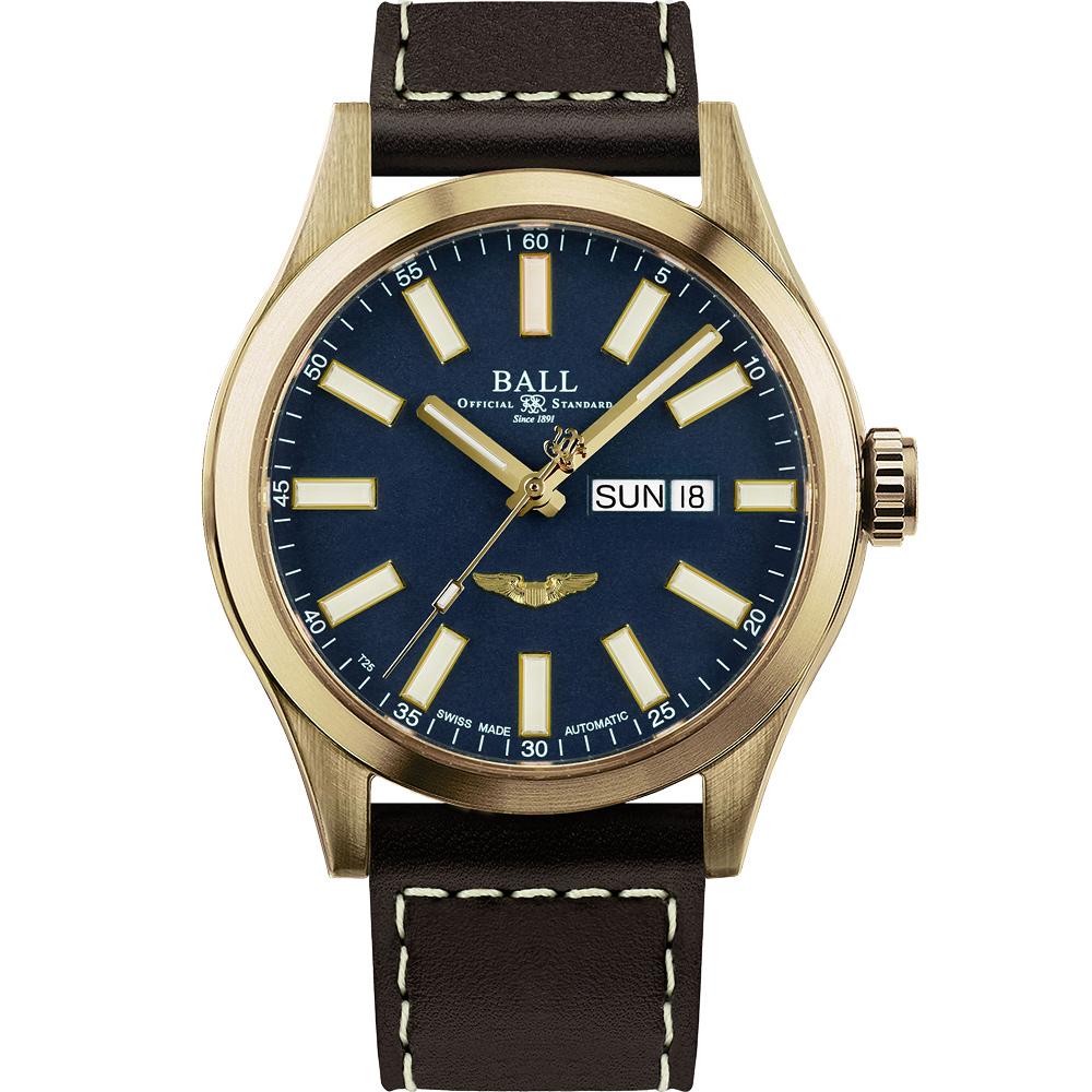 BALL 波爾 Engineer III系列 青銅 復古飛行機械腕錶-43mm NM2186C-L4J-BE