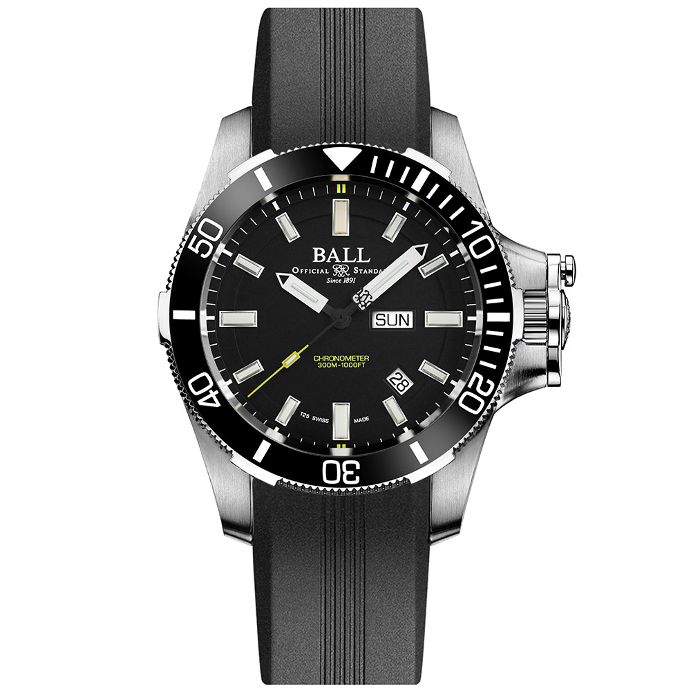 BALL 波爾錶 Engineer系列 COSC天文台認證 陶瓷錶圈 潛水機械腕錶 42mm / DM2236A-PCJ-BK