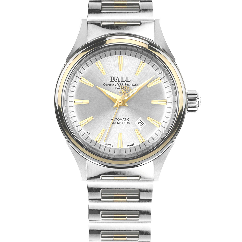 BALL 波爾錶 FIREMAN系列 簡約18K 機械腕錶 31mm / NL2110C-2T-SJ-SL