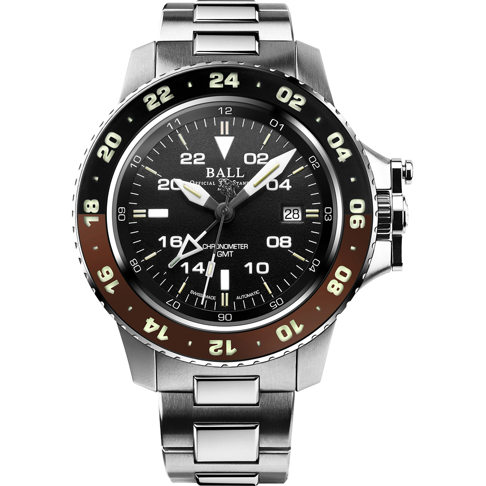 BALL 波爾 Engineer Hydrocarbon AeroGMT II 天文臺認證機械腕錶-42mm DG2018C-S12C-BK
