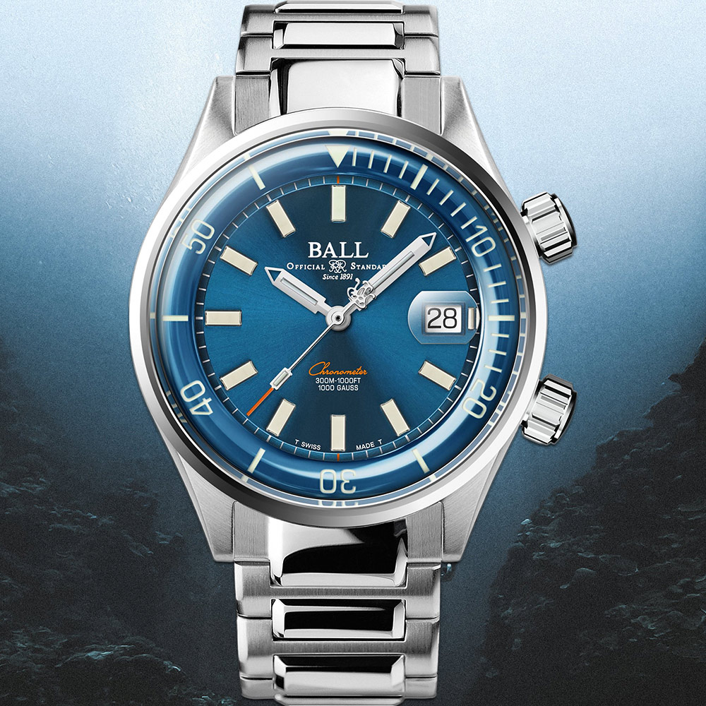 BALL 波爾 Engineer Master II 系列 限量 天文台認證潛水機械腕錶-42mm DM2280A-S1C-BE