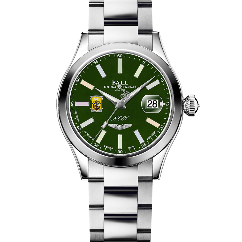 BALL 波爾 Engineer Master II 彩虹 杜立特突擊隊80週年紀念機械腕錶-40mm NM3000C-S1-GRR