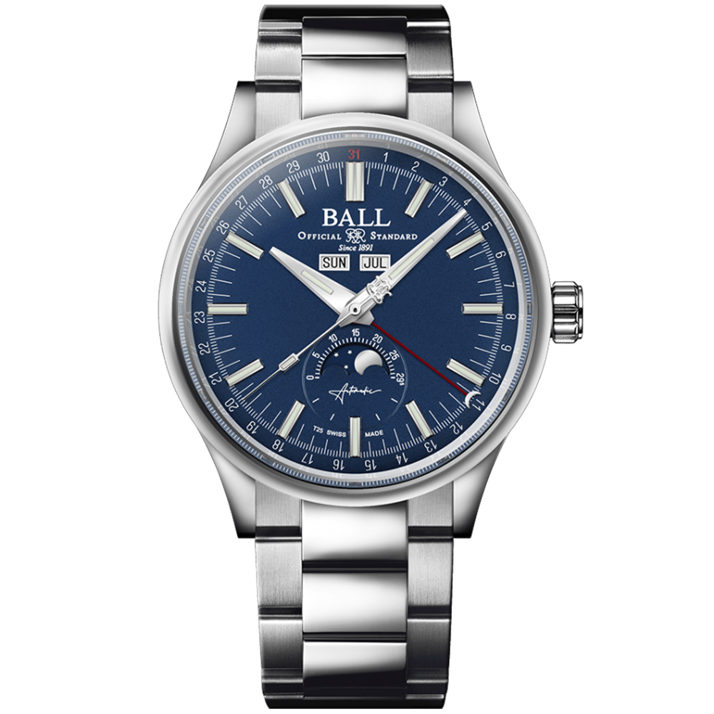 BALL 波爾錶 Engineer II系列 月相機械腕錶 40mm / NM3016C-S1J-BE