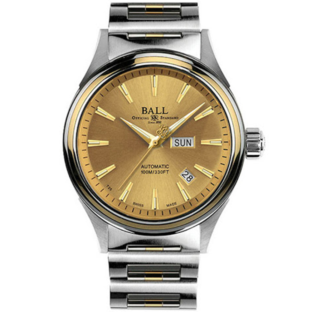 BALL 波爾錶 FIREMAN系列 經典18K 機械腕錶 40mm / NM2110C-2T-SJ-GO