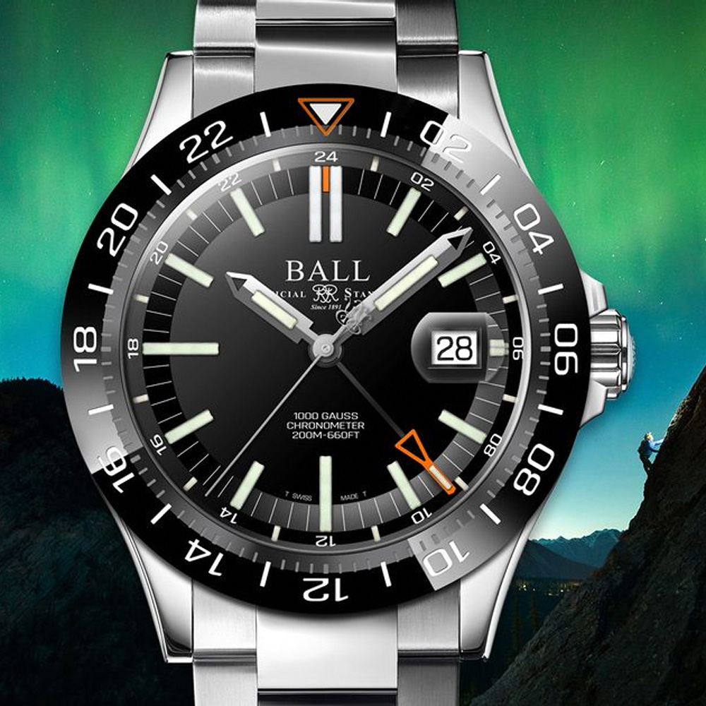 BALL 波爾 Engineer III Outlier 限量 天文臺認證200米自製機芯潛水機械錶-40mm DG9002B-S1C-BK
