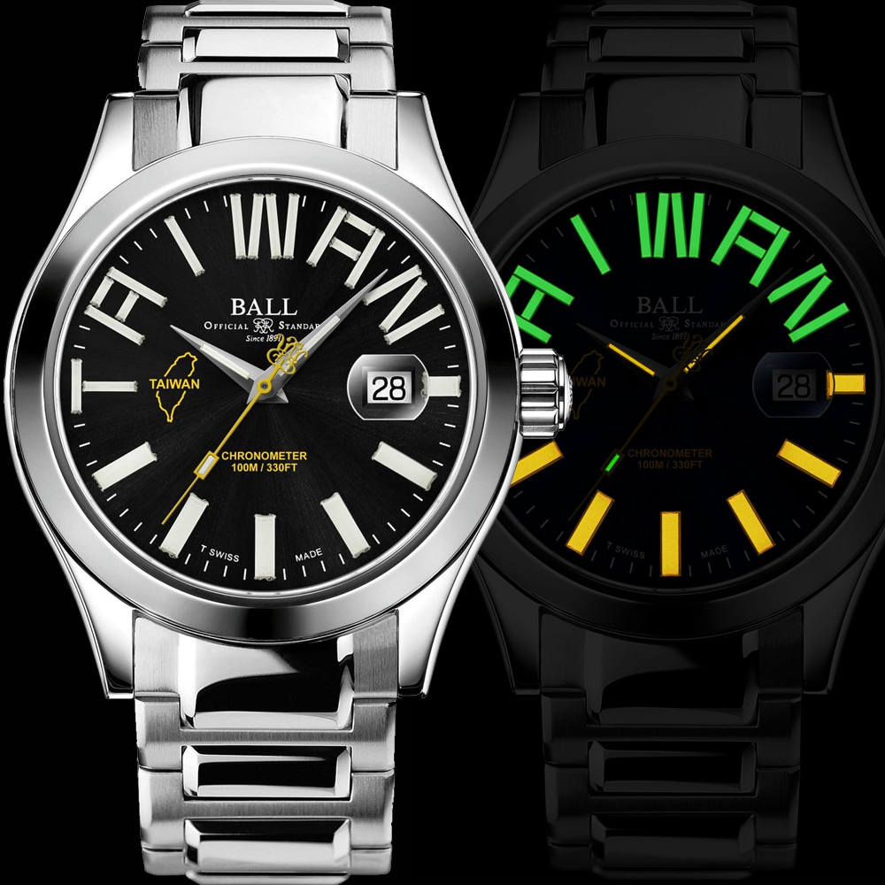 BALL Watch 騰雲號130週年台灣限定機械錶-NM9028C-S34C-BK/黑(官方授權)