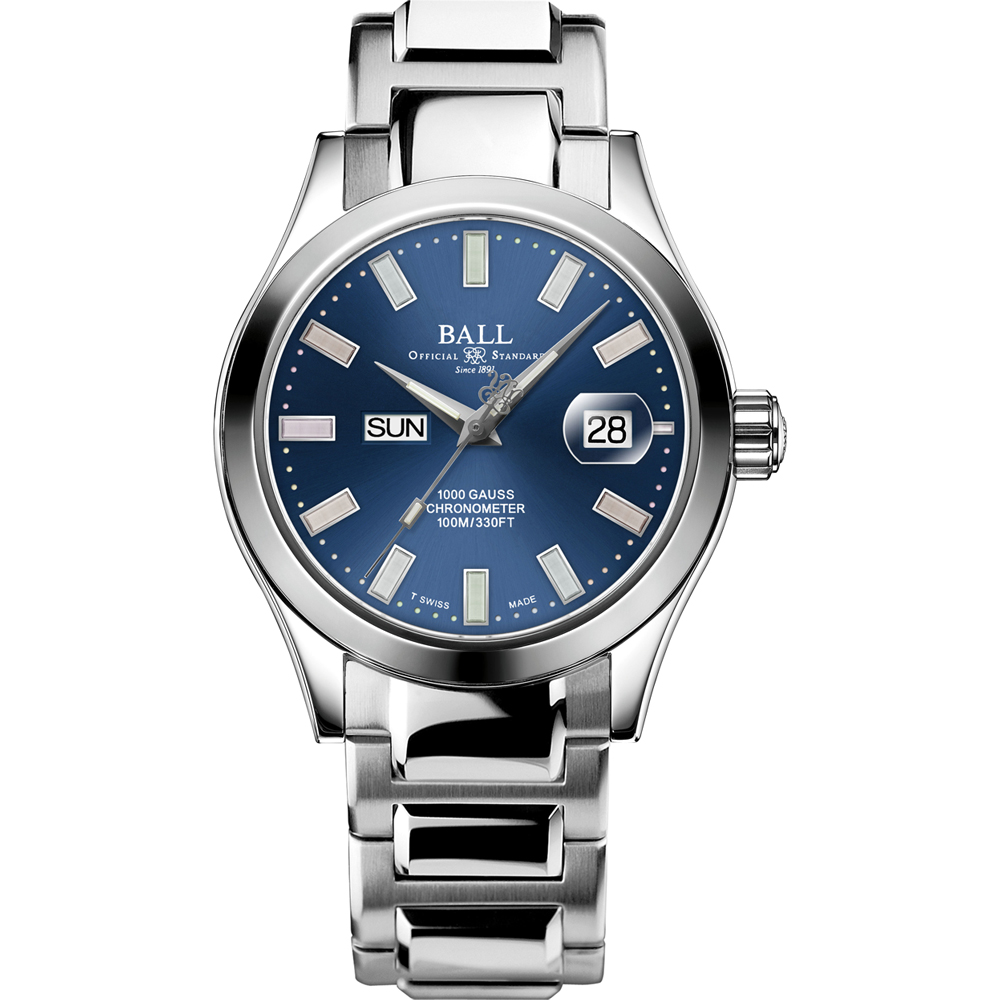BALL 波爾錶 Engineer III Marvelight 天文臺認證經典機械腕錶-藍40mm NM9036C-S1C-BE