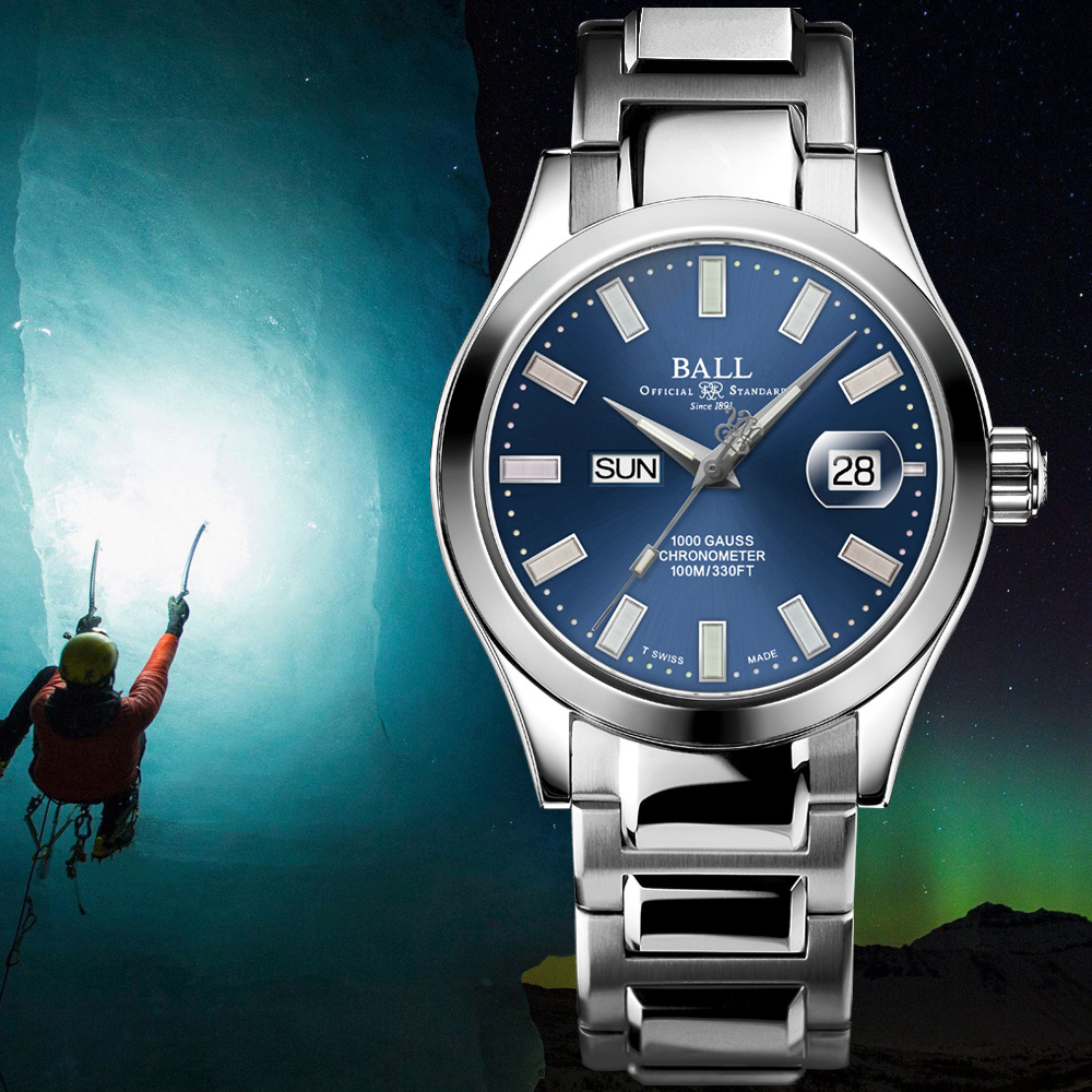 BALL 波爾錶 Engineer III Marvelight 瑞士天文臺認證經典機械腕錶-藍40mm NM9036C-S1C-BE