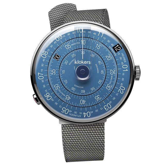klokers【庫克錶】KLOK-01-D7 午夜藍錶頭+米蘭錶帶