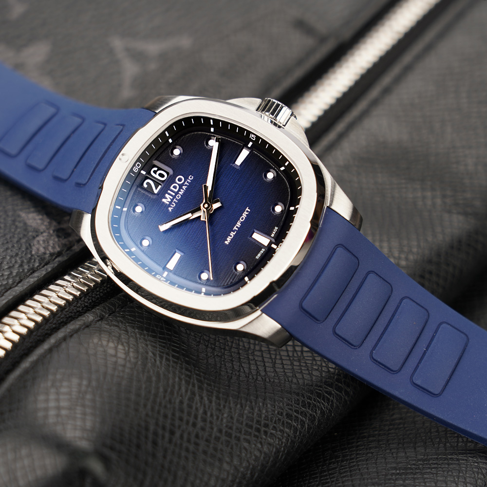 MIDO 美度 Multifort 先鋒系列TV大日期窗機械錶-漸層藍/40mm(M0495261704100)